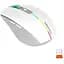 Компьютерная мышь Mееtion BTM002 RGB 1000-1200-1600 dpi 6 кнопок USB 2.4G беспроводная игровая белая - миниатюра 2