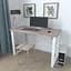 Письмовий стіл Ferrum-decor Драйв 750x1400x600 Білий метал ДСП Дуб Сонома Трюфель 16 мм (FRD-103147) - мініатюра 1