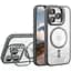 Чохол із підставкою MagSafe TPU PC Metal Stand Case Apple iPhone 15 Pro Grey - мініатюра 1