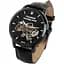 Наручний годинник чоловічий Besta Skeleton UA Black Чорний (3121) - мініатюра 1