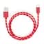 Дата кабель USB 2.0 AM to Lightning 2color nylon 1m red Vinga (VCPDCLNB31R) - мініатюра 1