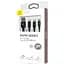 Кабель Baseus Rapid Cable USB to Lightning/microUSB/Type-C 3A 1.2m CAMLT-SU01 Black - мініатюра 2