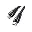 Кабель мультимедійний HDMI M to HDMI M 2.0m braided HD140 black Ugreen (80403) - мініатюра 1