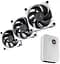 Комплект вентиляторов Hyte THICC FP12 120мм 3 Pack with controller NP50 (FAN-HYTE-FP12-BW-3NP) - мініатюра 1