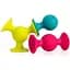 Набір сенсорних брязкальців Fat Brain Toys PipSquigz F089ML силіконові брязкальця 3 шт - мініатюра 1