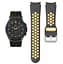 Браслет Galaxy Uniq для Samsung Galaxy Watch 4 - чорно-жовтий ширина кріплення 20мм силікон Watchbands (W40-5WB25589741) - мініатюра 4