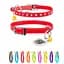 Ошейник Waudog Glamour с резинкой клеевыми стразами для кошек (ширина 9мм длина 22-30см) красный - миниатюра 2