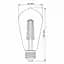 LED лампа VIDEX Filament ST64FD 6W E27 4100K дімерна - мініатюра 4