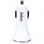 Автомобильное зарядное устройство INKAX CD-12 Car charger + Type-C cable 2USB 2.1A White - миниатюра 3