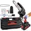 Бездротова бензопила Huini Mini Cordless 6 дюймів з великою літій-іонною батареєю, потужна електрична бензопила з 2 ланцюгами - мініатюра 1