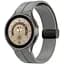 Ремешок для Samsung Galaxy Watch 5 Pro 45mm - серый ширина крепления 20мм силикон Watchbands Cls-black (W34-2WB69551119) - миниатюра 1