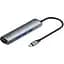 USB-хаб Baseus Mechanical Eye 6-in-1 Type-C to 3xUSB3.0+RJ-45+HDXiaomi CAHUB-J0G Grey - мініатюра 1
