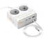 Подовжувач Hoco AC28 Descanso (PD45W/1C/3A/2xSocket) (2m) White - мініатюра 3