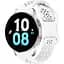 Браслет Flower Five для Samsung Galaxy Watch 4 - білий ширина кріплення 20мм силікон Watchbands (W26-9WB21134651) - мініатюра 1