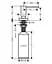 Дозатор кухонний Hansgrohe A71 500 ml врізний хром 40468000, Хром - мініатюра 2