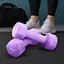 Гантели для фитнеса неопреновые Gymtek Hex 2х2кг сиреневый - мініатюра 5