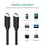 Кабель зарядний UGREEN US286 USB 2.0 Type-C to Type-C PD QC 4.0 1М Black (50997) - мініатюра 3