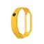 Ремешок для фитнес-браслета Lemfo для Xiaomi Mi Band 5, 6, 7 желтый - миниатюра 3