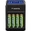 Зарядное устройство для аккумуляторов Varta LCD PLUG CHARGER +4*AA 2100 mAh (57687101441) - миниатюра 1