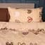Простирадло MirSon Ranforce Elite 17-0705 Toffee Hearts 180x220 см шоколадне (2200010620054) - мініатюра 2