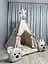 Вігвам для дівчинки і хлопчика Ніжний беж 15 з матрасиком БОНБОН Повний комплект 0130 - мініатюра 2