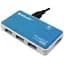 Концентратор Defender USB2.0 Quadro Power Blue 4хUSB2.0 + бж (83503) - мініатюра 1