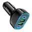 Адаптер автомобильный HOCO Guide car charger NZ11 2 USB 2Type-C 72W черный - миниатюра 9