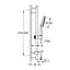 Душовий гарнітур Grohe Rainshower Smartactive 130 26546000, Хром - мініатюра 2