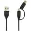 Кабель Totu LI11 Fruitfull-Series 3 in 1 cable 1.2m Black - миниатюра 1