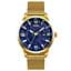 Часы мужские наручные Skmei 9166 Gold blue оригинал - миниатюра 3
