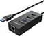 USB-Хаб Orico USB 3.0 3 port + RJ45 (HR01-U3-V1-BK-BP) (CA912742) - мініатюра 1