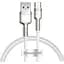 Кабель Baseus Cafule Metal Data Type-C 66W (1m) white (CAKF000102) - мініатюра 1