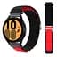 Браслет для Samsung Galaxy Watch 42mm - чорно-червоний Watchbands NormalCloth Wave ширина кріплення 20мм нейлоновий (W25-6WB29982517) - мініатюра 3