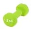 Гантель вінілова PowerPlay 1,5 кг. PP_4103 Зелена 1 шт (PP_4103_1,5kg) - мініатюра 1