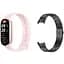 Фітнес-браслет Xiaomi Smart Band 9 Mystic Rose + металевий ремінець Type C Black - мініатюра 1