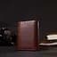 Невеликий гаманець з натуральної шкіри в три додавання Grande Pelle 11662 коричневий - мініатюра 8