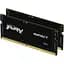 Модуль пам'яті для ноутбука SoDIMM DDR5 32GB (2x16GB) 5600 MHz Impact Black Kingston Fury (ex.HyperX) (KF556S40IBK2-32) - мініатюра 2