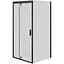 Душова кабіна Am.Pm Gem Square Pivot 90x90 см без піддону black W90UG-404-090BT, Чорний, прозорий, чорний - мініатюра 1