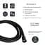 Шланг для ручного душу Qtap Hadice 1600 мм QTHADPVCSQ160B Black matt, Чорний матовий - мініатюра 2