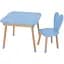 Столик зі стільчиком Bambi Зайчик 04-027BLAKYTN-TABLE пастельно синій - мініатюра 1