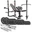 Набор Hop-Sport Strong 76кг со скамейкой HS-1065 - миниатюра 1