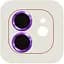 Защитное стекло на камеру Epik Metal Classic Purple для Apple iPhone 11 / 12 / 12 mini в упаковке фиолетовое - миниатюра 1