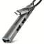Концентратор Axagon USB-C to 1xUSB-A 5Gbps + 2xUSB-A 480Mbps + 1xUSB-C 480Mbps 0.12m aluminum (HUE-STC) - мініатюра 1