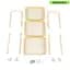 Етажерка Wall Sticker SW-00002113 мобільна триярусна універсальна з металу 45х30х78 см кремова - мініатюра 3