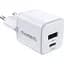 Сетевое зарядное устройство Choetech USB-A/USB-C PD5012-EU-WH - миниатюра 1