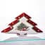 Блюдо сервірувальне новорічне для закусок Christmas 29 × 24 × 2 см фігурне Yiwu HP-SDHK-17 - мініатюра 4