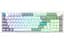 Клавіатура ігрова механічна GamePro MK-305-WH Asgard Drakkar Keychron Super Red Switch Bluetooth 5.2/2.4 ГГц/USB White - мініатюра 1