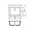 Кухонная мойка Adamant STEP mokko 565x500x190 мм, без крыла 56,5 см - миниатюра 2