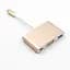 Перехідник-конвертер Type-C (male) на VGA (female) + USB 3.0 (female) + Type-C (female) 10cm, 4K/2K - мініатюра 1