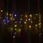 Гирлянда уличная Starlight бахрома белый/желтый свет Flash черный кабель 75 LED 2x0.7 м (57265) - миниатюра 5